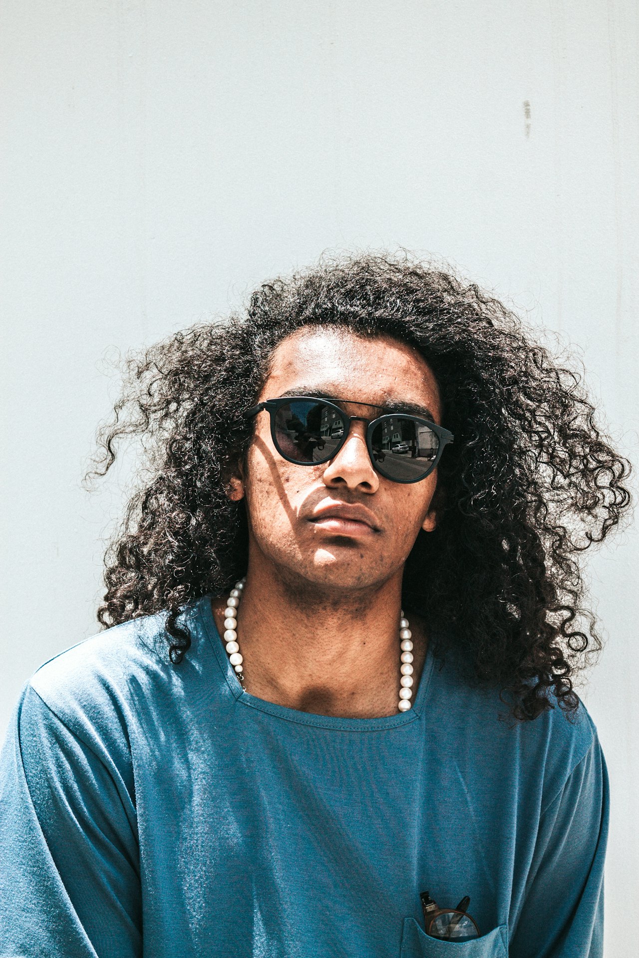 mean looking man with sunglasses